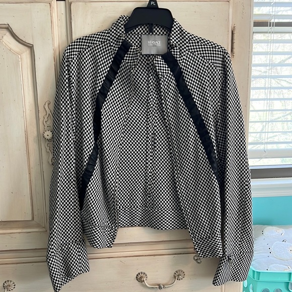 Versace Jeans Collection Jackets & Blazers - Versace Jeans Couture Checkered Vintage Jacket